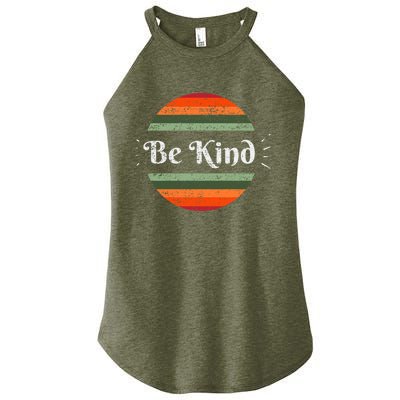 Be Kind Vintage Kindness Gift Women's Perfect Tri Rocker Tank