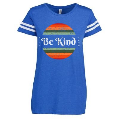 Be Kind Vintage Kindness Gift Enza Ladies Jersey Football T-Shirt