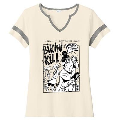 Bikini Kill Vintage Album Inspired Ladies Halftime Notch Neck Tee