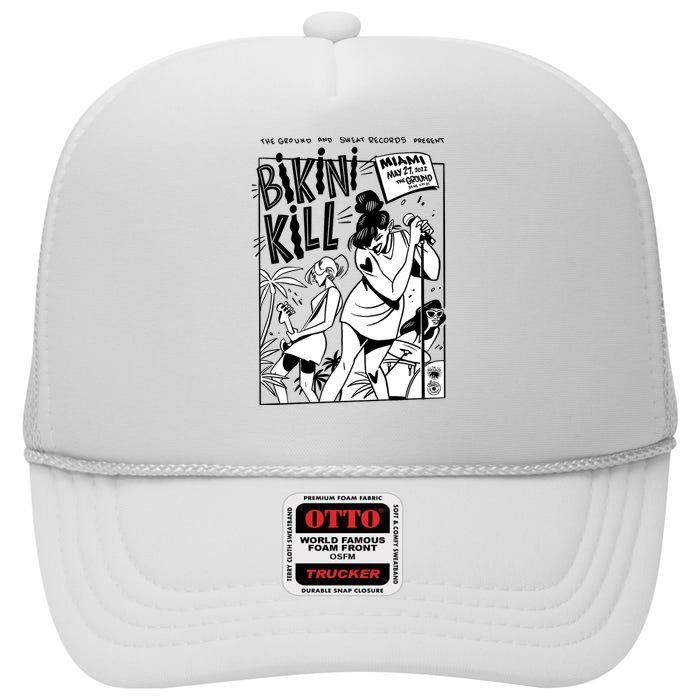 Bikini Kill Vintage Album Inspired High Crown Mesh Back Trucker Hat