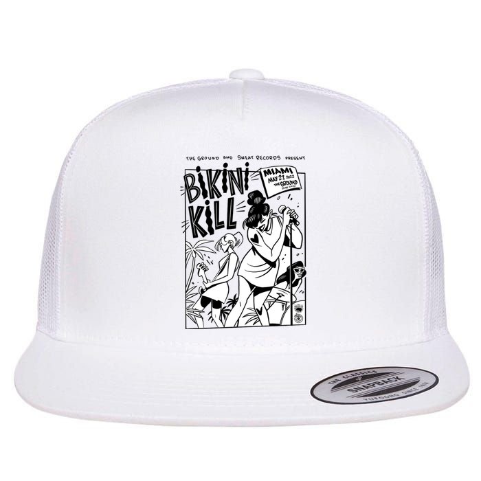 Bikini Kill Vintage Album Inspired Flat Bill Trucker Hat