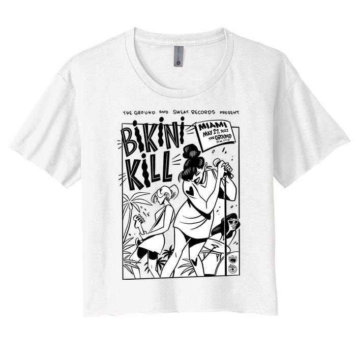 Bikini Kill Vintage Album Inspired Women's Crop Top Tee