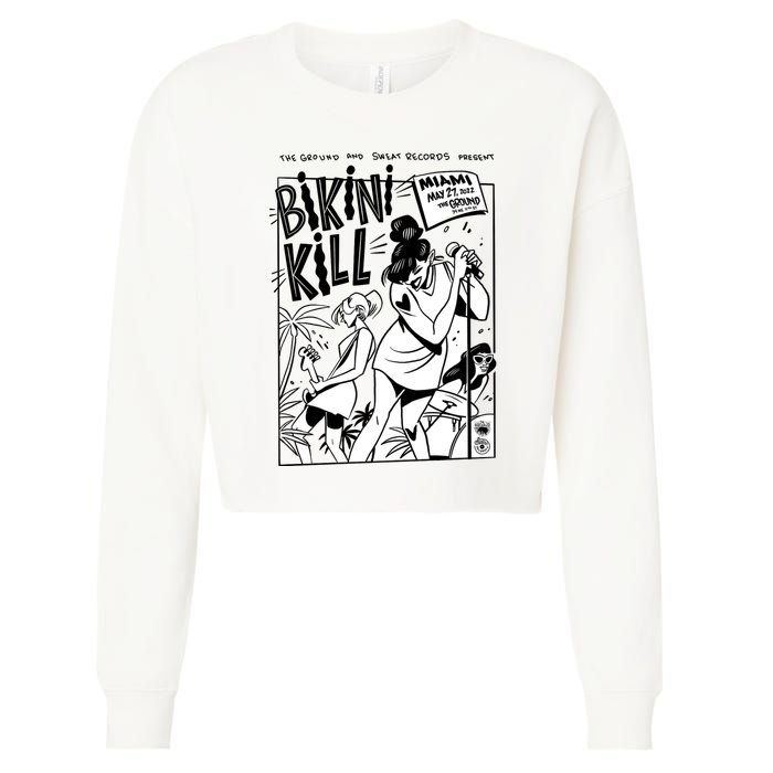 Bikini Kill Vintage Album Inspired Cropped Pullover Crew