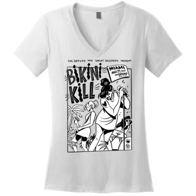 Bikini Kill Vintage Album Inspired Women's V-Neck T-Shirt