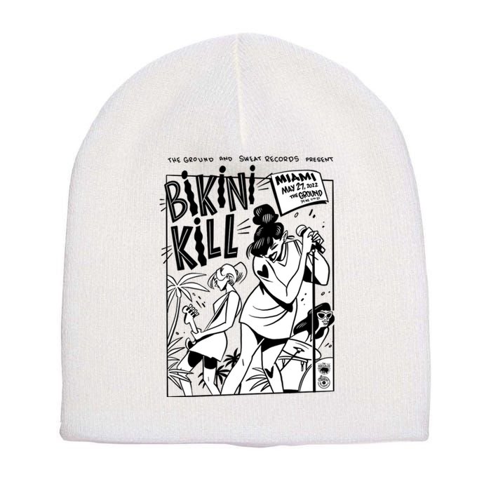 Bikini Kill Vintage Album Inspired Short Acrylic Beanie