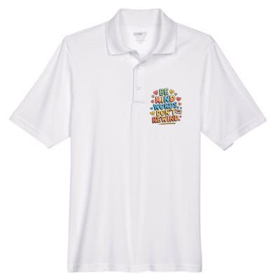 Be Kind Words DonT Rewind Funny Men's Origin Performance Pique Polo