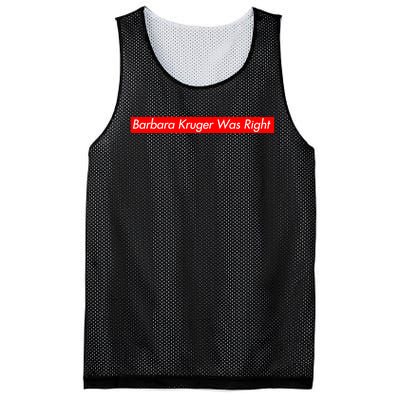 Barbara Kruger Was Right Mesh Reversible Basketball Jersey Tank