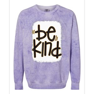 Be Kind We Wear Orange For Unity Day Orange Bleached Colorblast Crewneck Sweatshirt