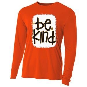 Be Kind We Wear Orange For Unity Day Orange Bleached Cooling Performance Long Sleeve Crew