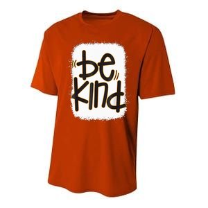 Be Kind We Wear Orange For Unity Day Orange Bleached Performance Sprint T-Shirt