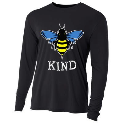 Bee Kind World Down Syndrome Awareness Day T21 Cooling Performance Long Sleeve Crew