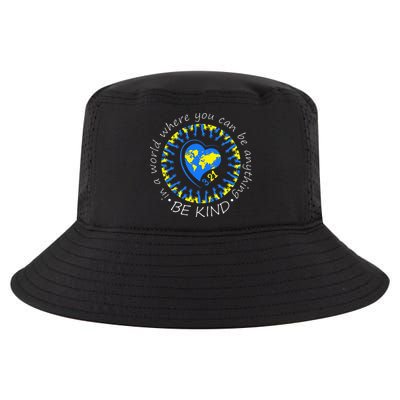 Be Kind World Down Syndrome Awareness Month Kindness T21 Day Cool Comfort Performance Bucket Hat
