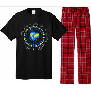 Be Kind World Down Syndrome Awareness Month Kindness T21 Day Pajama Set