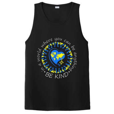 Be Kind World Down Syndrome Awareness Month Kindness T21 Day PosiCharge Competitor Tank