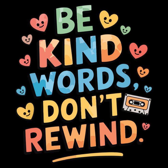 Be Kind Words DonT Rewind Funny Impact Tech Backpack