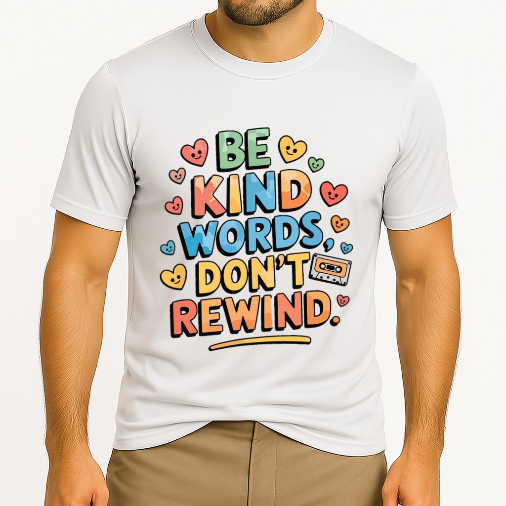 Be Kind Words DonT Rewind Funny Performance Shirt