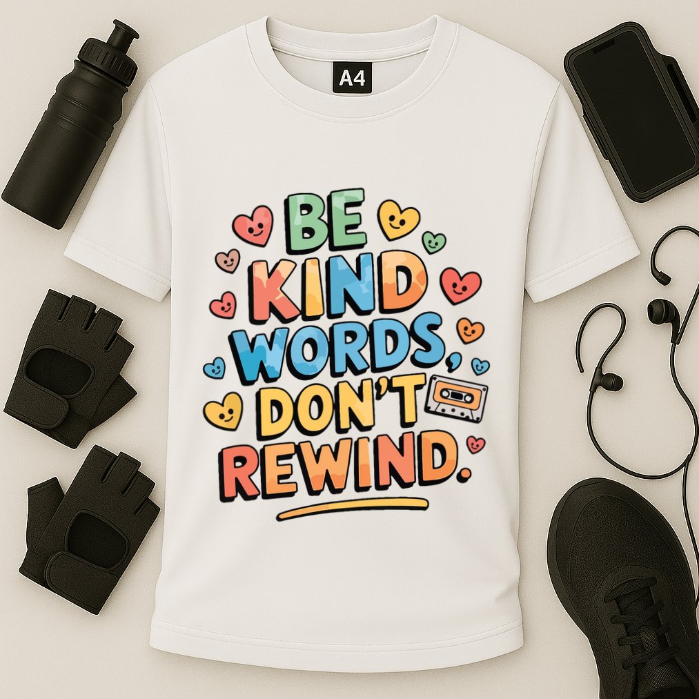 Be Kind Words DonT Rewind Funny Performance Shirt