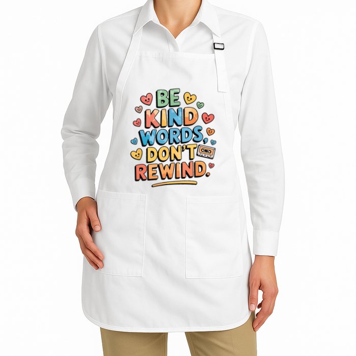 Be Kind Words DonT Rewind Funny Apron