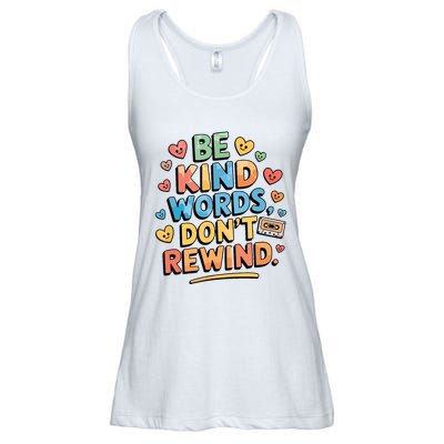 Be Kind Words DonT Rewind Funny Ladies Essential Flowy Tank