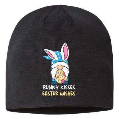 Bunny Kisses Waster Wishes Gnome Easter Day Gift Sustainable Beanie