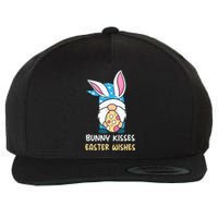 Bunny Kisses Waster Wishes Gnome Easter Day Gift Wool Snapback Cap