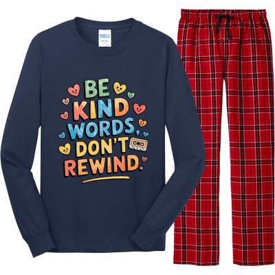 Be Kind Words DonT Rewind Long Sleeve Pajama Set