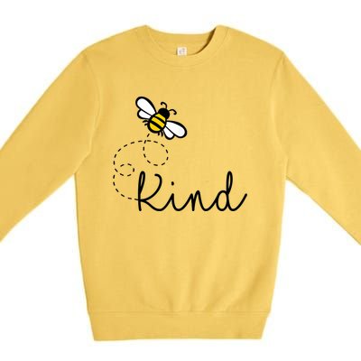 Be Kind Womens Shirt, Bumble Bee, Inspirational Teacher Love Premium Crewneck Sweatshirt