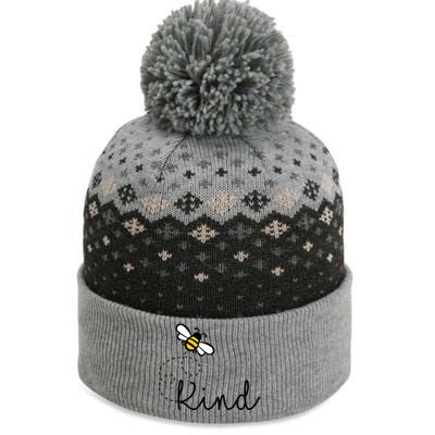 Be Kind Womens Shirt, Bumble Bee, Inspirational Teacher Love The Baniff Cuffed Pom Beanie