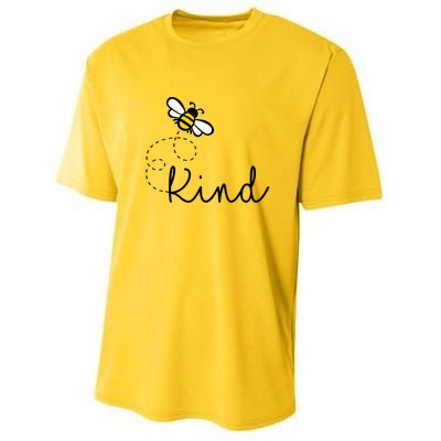 Be Kind Womens Shirt, Bumble Bee, Inspirational Teacher Love Youth Performance Sprint T-Shirt