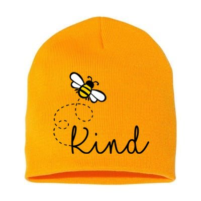 Be Kind Womens Shirt, Bumble Bee, Inspirational Teacher Love Short Acrylic Beanie