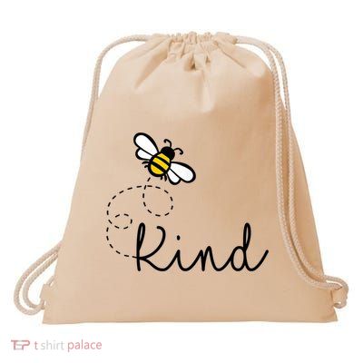 Be Kind Womens Shirt, Bumble Bee, Inspirational Teacher Love Drawstring Bag