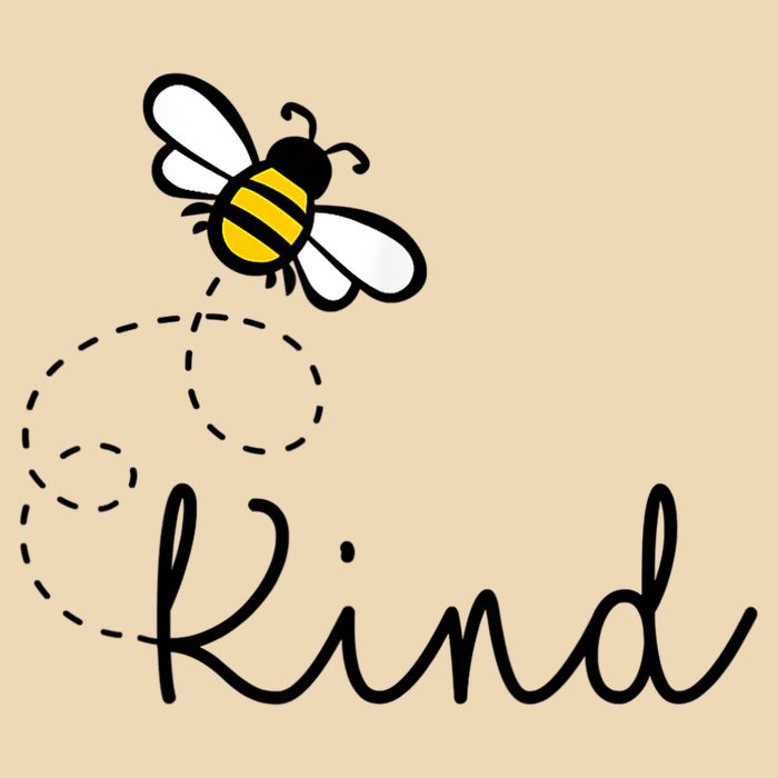Be Kind Womens Shirt, Bumble Bee, Inspirational Teacher Love Drawstring Bag