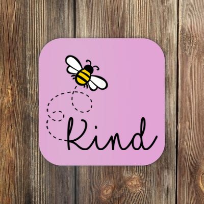 Be Kind Womens Shirt, Bumble Bee, Inspirational Teacher Love Coaster