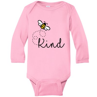 Be Kind Womens Shirt, Bumble Bee, Inspirational Teacher Love Baby Long Sleeve Bodysuit