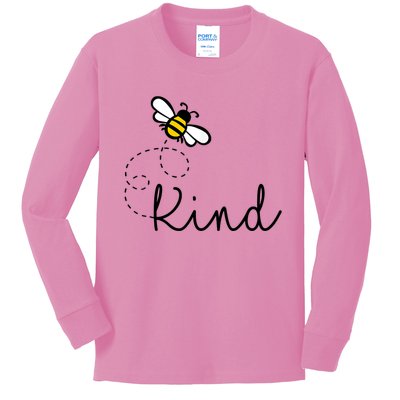 Be Kind Womens Shirt, Bumble Bee, Inspirational Teacher Love Kids Long Sleeve Shirt