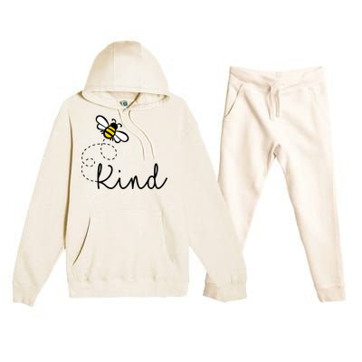 Be Kind Womens Shirt, Bumble Bee, Inspirational Teacher Love Premium Hooded Sweatsuit Set