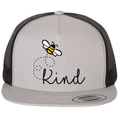 Be Kind Womens Shirt, Bumble Bee, Inspirational Teacher Love Flat Bill Trucker Hat