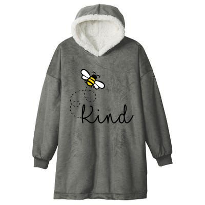 Be Kind Womens Shirt, Bumble Bee, Inspirational Teacher Love Hooded Wearable Blanket