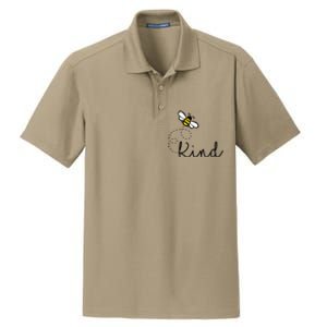 Be Kind Womens Shirt, Bumble Bee, Inspirational Teacher Love Dry Zone Grid Polo