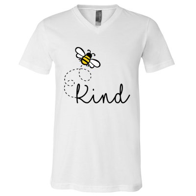 Be Kind Womens Shirt, Bumble Bee, Inspirational Teacher Love V-Neck T-Shirt