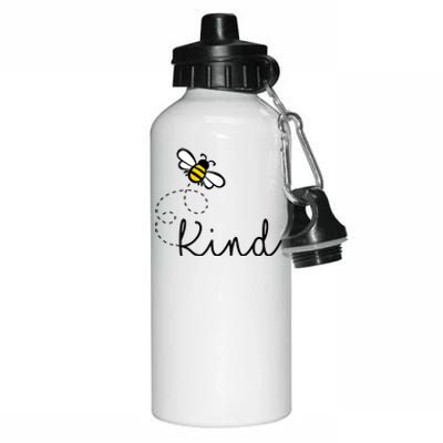 Be Kind Womens Shirt, Bumble Bee, Inspirational Teacher Love Aluminum Water Bottle