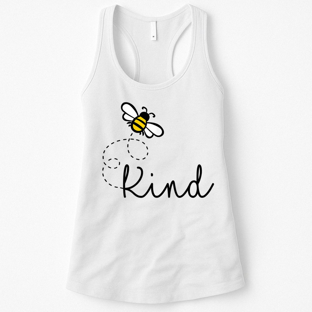 Be Kind Womens Shirt, Bumble Bee, Inspirational Teacher Love Womens Tank Top
