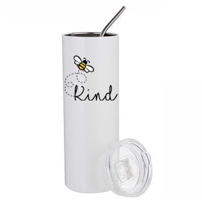 Be Kind Womens Shirt, Bumble Bee, Inspirational Teacher Love Stainless Steel Tumbler