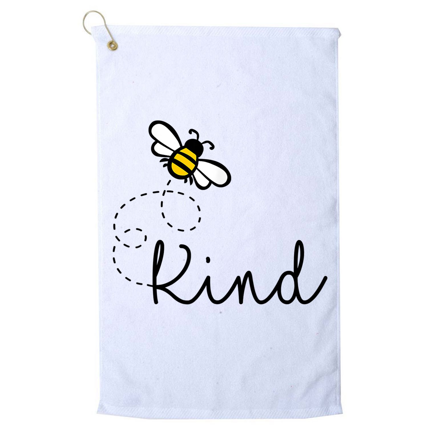 Be Kind Womens Shirt, Bumble Bee, Inspirational Teacher Love Golf Towel
