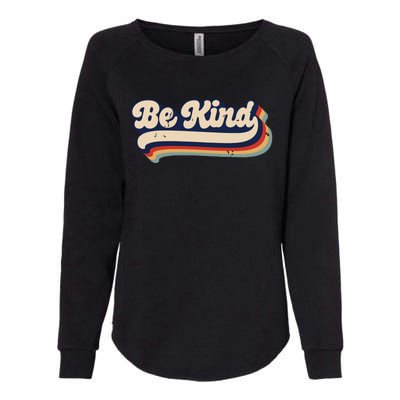 Be Kind Women Positive Inspirational Kindness Retro Vintage Womens California Wash Sweatshirt