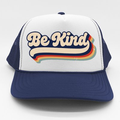 Be Kind Women Positive Inspirational Kindness Retro Vintage Trucker Hat