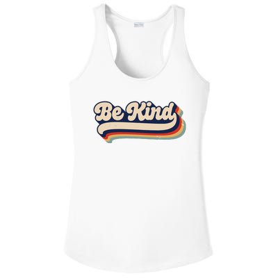 Be Kind Women Positive Inspirational Kindness Retro Vintage Ladies PosiCharge Competitor Racerback Tank