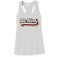 Be Kind Women Positive Inspirational Kindness Retro Vintage Women's Racerback Tank