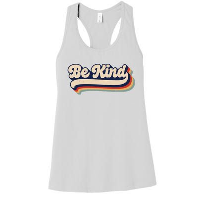 Be Kind Women Positive Inspirational Kindness Retro Vintage Women's Racerback Tank