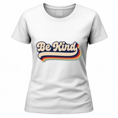 Be Kind Women Positive Inspirational Kindness Retro Vintage Women's T-Shirt